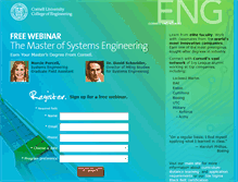 Tablet Screenshot of cornellsystemsengineering.com